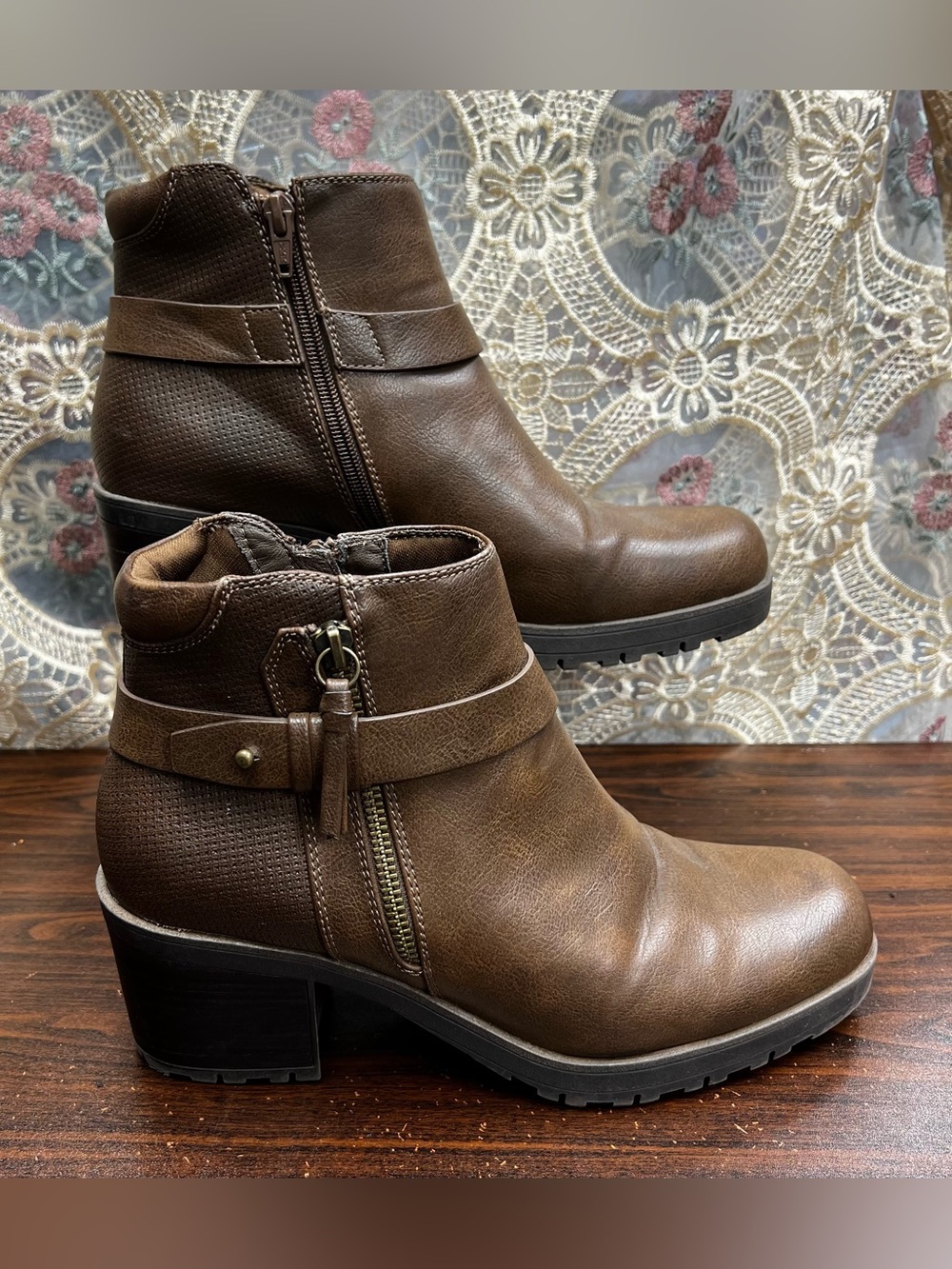 Baretraps Brown Booties - Size 10